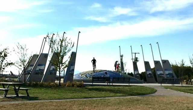 Larry Berg Flight Path Park at YVR Airport, Vancouver, British Columbia